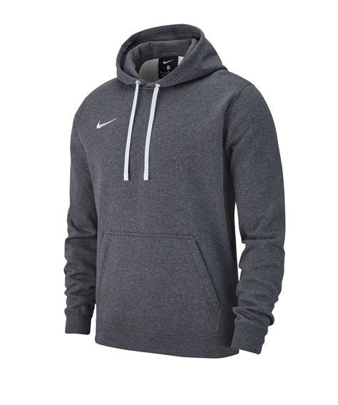 nike kapuzenpullover team club 19 fleece hoody grau weiß|Nike Men's Team Club Pullover Hoodie – Midway Sports.